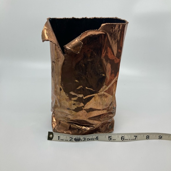 RARE California Bronze Paper Bag Sculpture - Picture 2 of 9